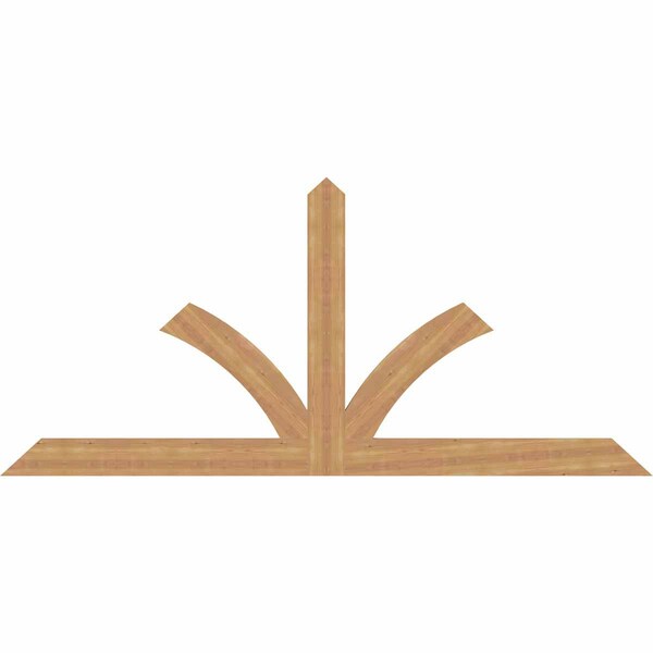 Ekena Millwork Richland Timber Gable Bracket, Western Red Cedar, 96"W x 44"H x 1 1/2"D x 5 1/2"F, 11/12 Pitch GBW096X44X0206RIC00SWR - main